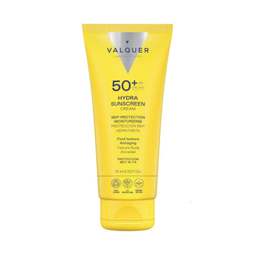Hydra Sunscreen Cream SPF 50+ Valquer, 75 ml, protección 360º hidratante