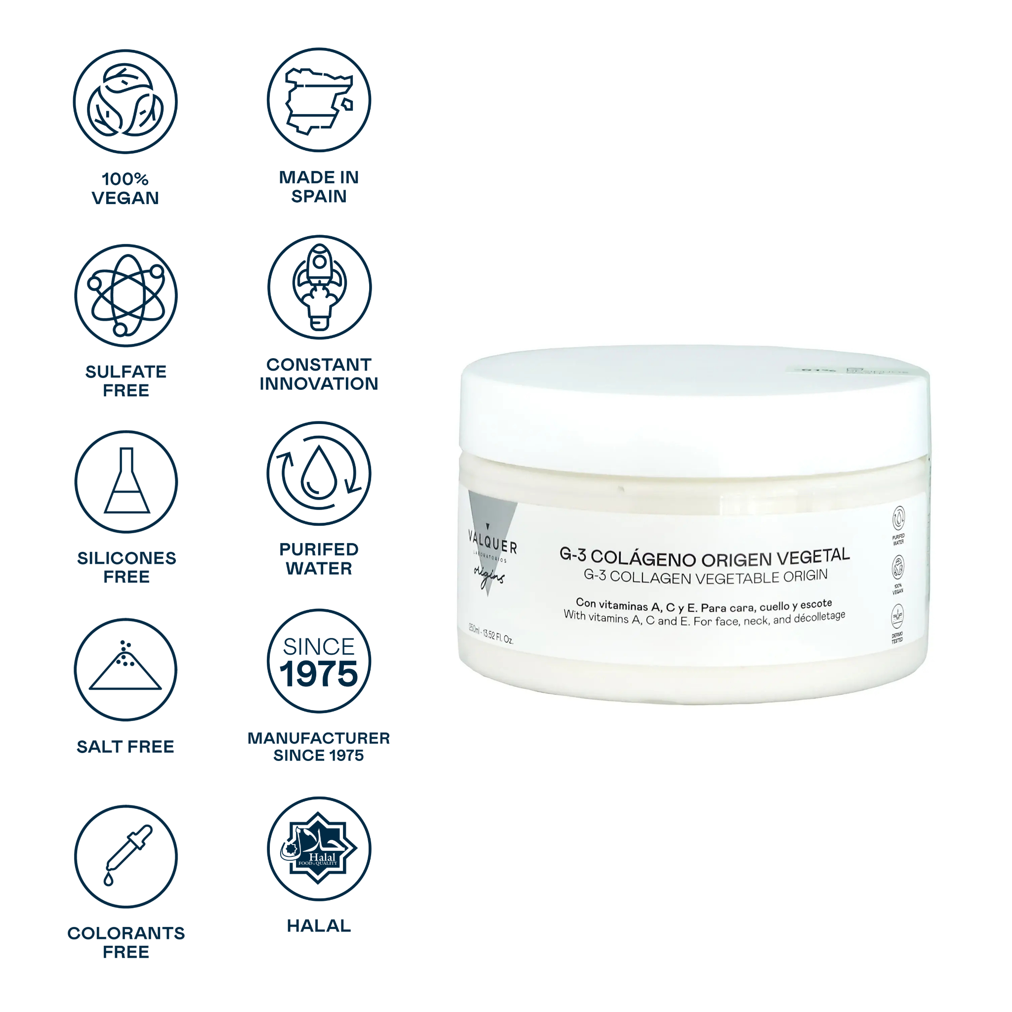 Crema facial G-3 Colágeno