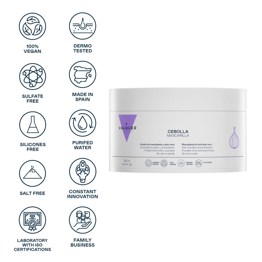 ingredientes mascarilla de cebolla para el cabello