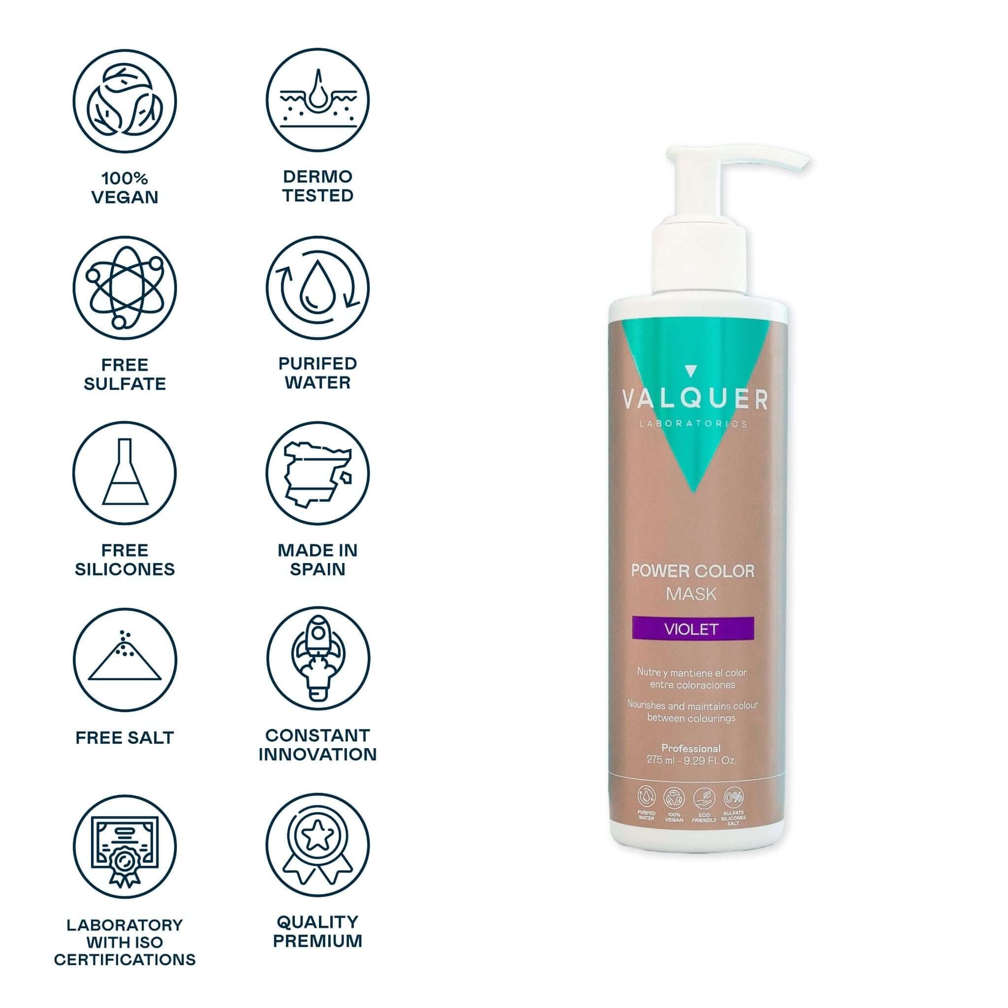 ingredientes mascarilla power color violeta