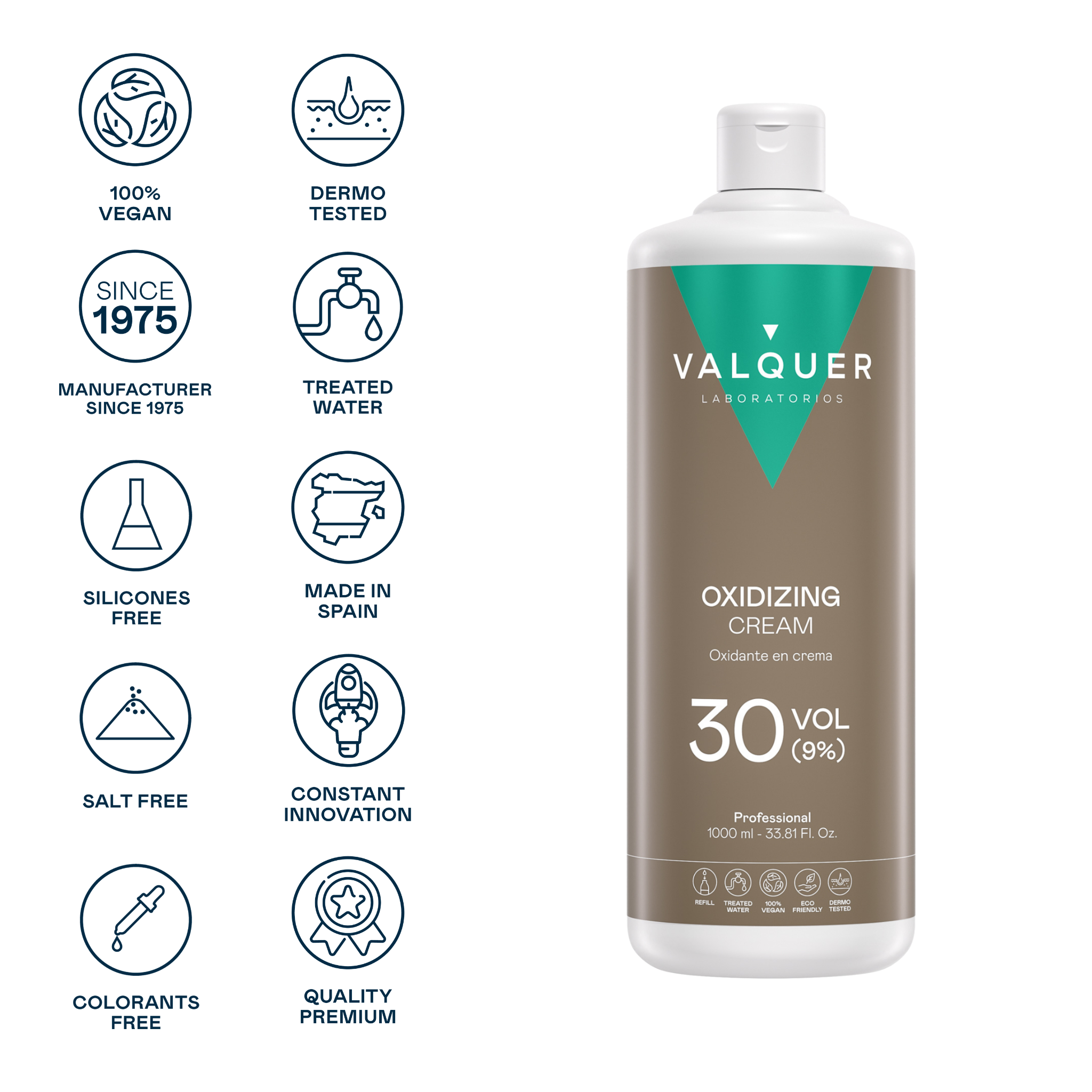 ingredientes oxidante en crema 30 vol