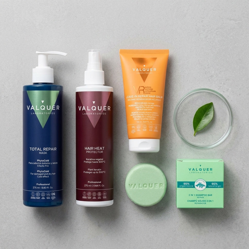 Kit de reparación profunda de Valquer para cabello seco y dañado en composición cenital