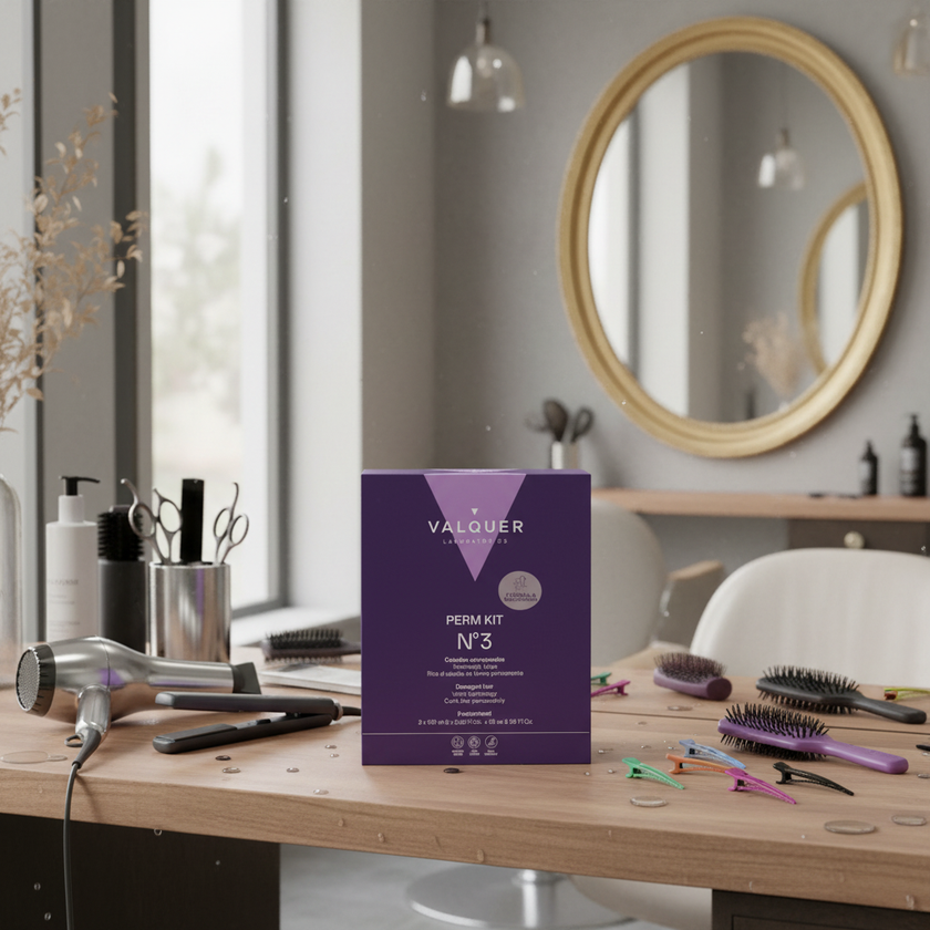 kit de permanente de cabello