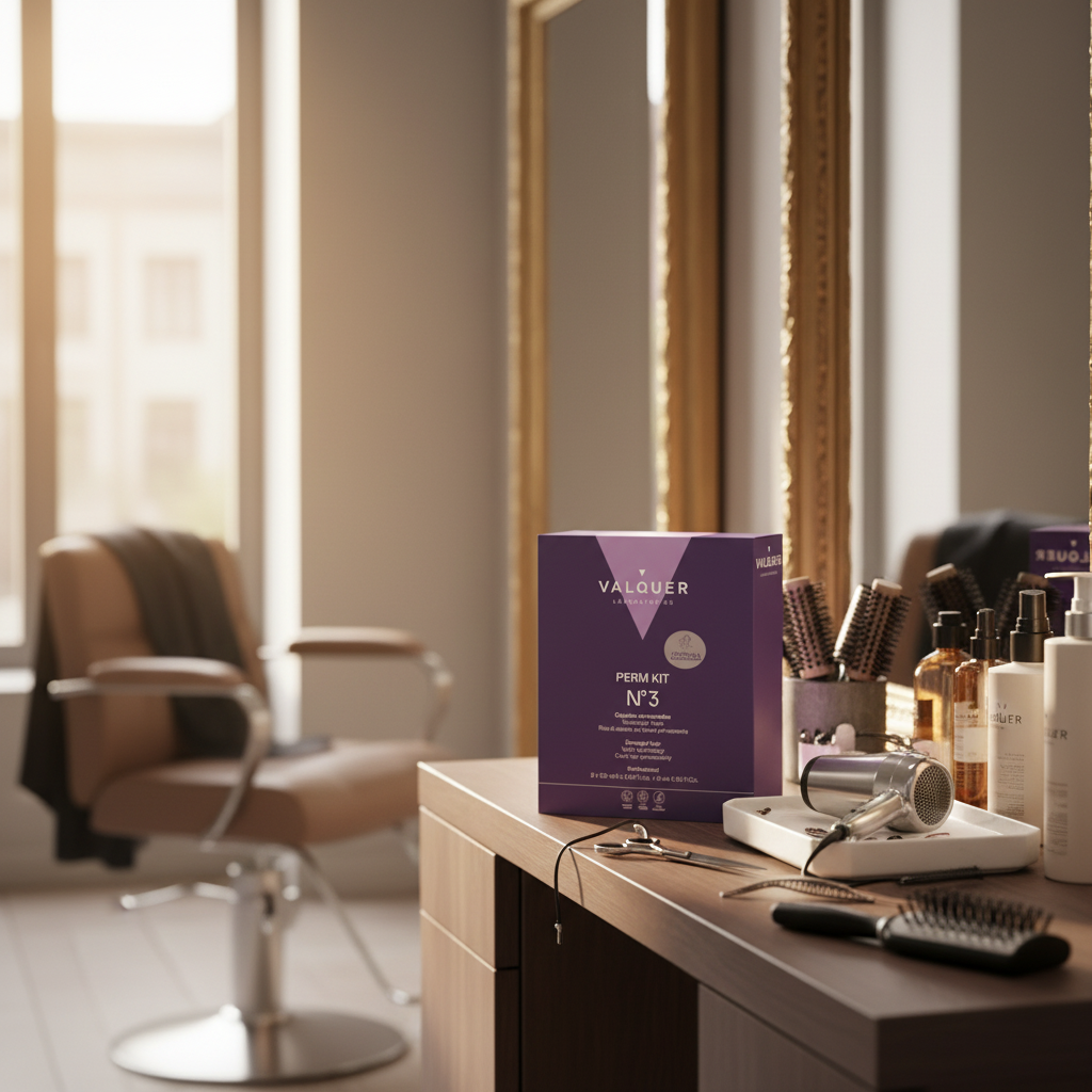 kit de permanente de cabello estropeado