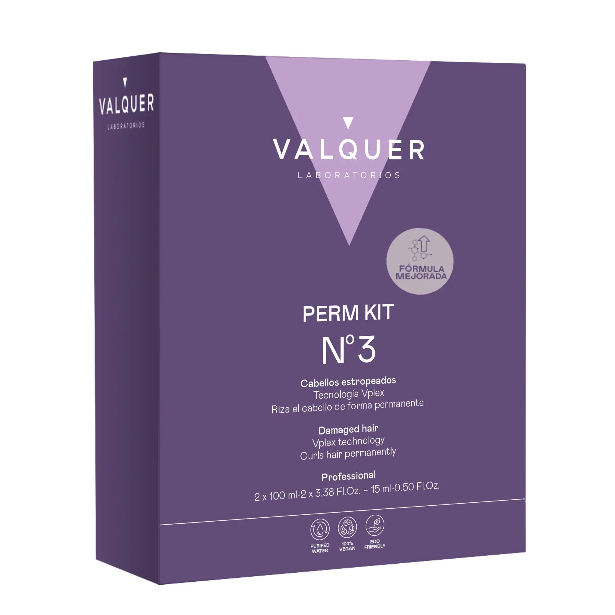 kit de rizado permanente cabello estropeado