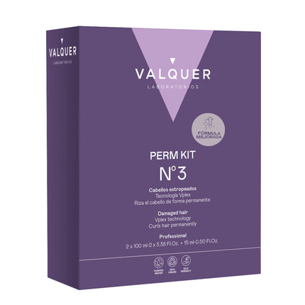 kit de rizado permanente cabello estropeado