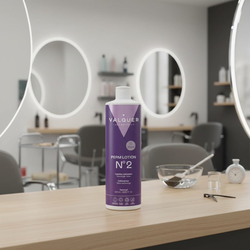 liquido para permanente para cabello teñido