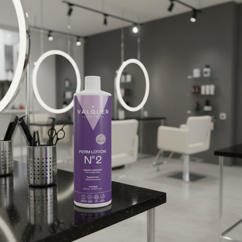 liquido para permanente para cabello teñido peluqueria