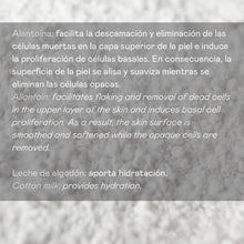 Load image into Gallery viewer, con alantoína y leche de algodón

