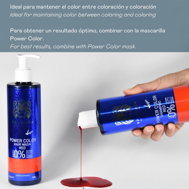 Mascarilla de color Rojo - Power Color - 275 ml – Valquer®