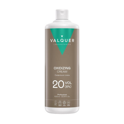 Oxidante en crema Valquer 20 vol 6% fórmula vegana, formato profesional 1000ml