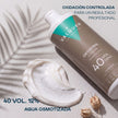 Textura cremosa del oxidante 40 volúmenes al 12 % de Valquer para decoloración y coloración profesional