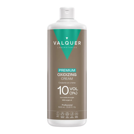 Oxidante en crema Premium Valquer 10 vol 3% con aceite de argán, formato profesional 1000ml