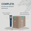Oxidante Premium 10 vol Valquer junto a tinte V-Plex y decolorante Deco Blue para coloración profesional