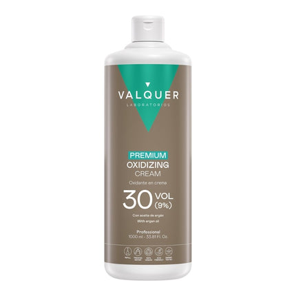 Oxidante en crema Premium Valquer 30 vol 9% con aceite de argán, formato profesional 1000ml