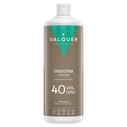Oxidante en crema Valquer 40 volúmenes 12% en formato profesional de 1000 ml