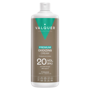Oxidante Premium Valquer 20 volúmenes 6% con aceite de argán en formato profesional de 1000 ml