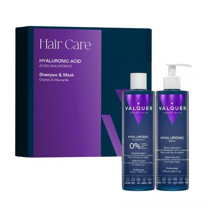 Pack Ácido Hialurónico Valquer con champú y mascarilla capilar 675 ml