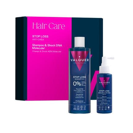 Pack Anticaída Valquer con champú y shock ADN molecular 500 ml