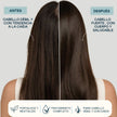 Pack Stop Loss Valquer antes y después: de cabello débil y con tendencia a la caída a cabello fuerte, con cuerpo y saludable