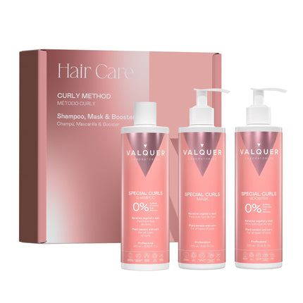 Pack Curly Valquer con champú, mascarilla y booster para cabellos rizados 975 ml