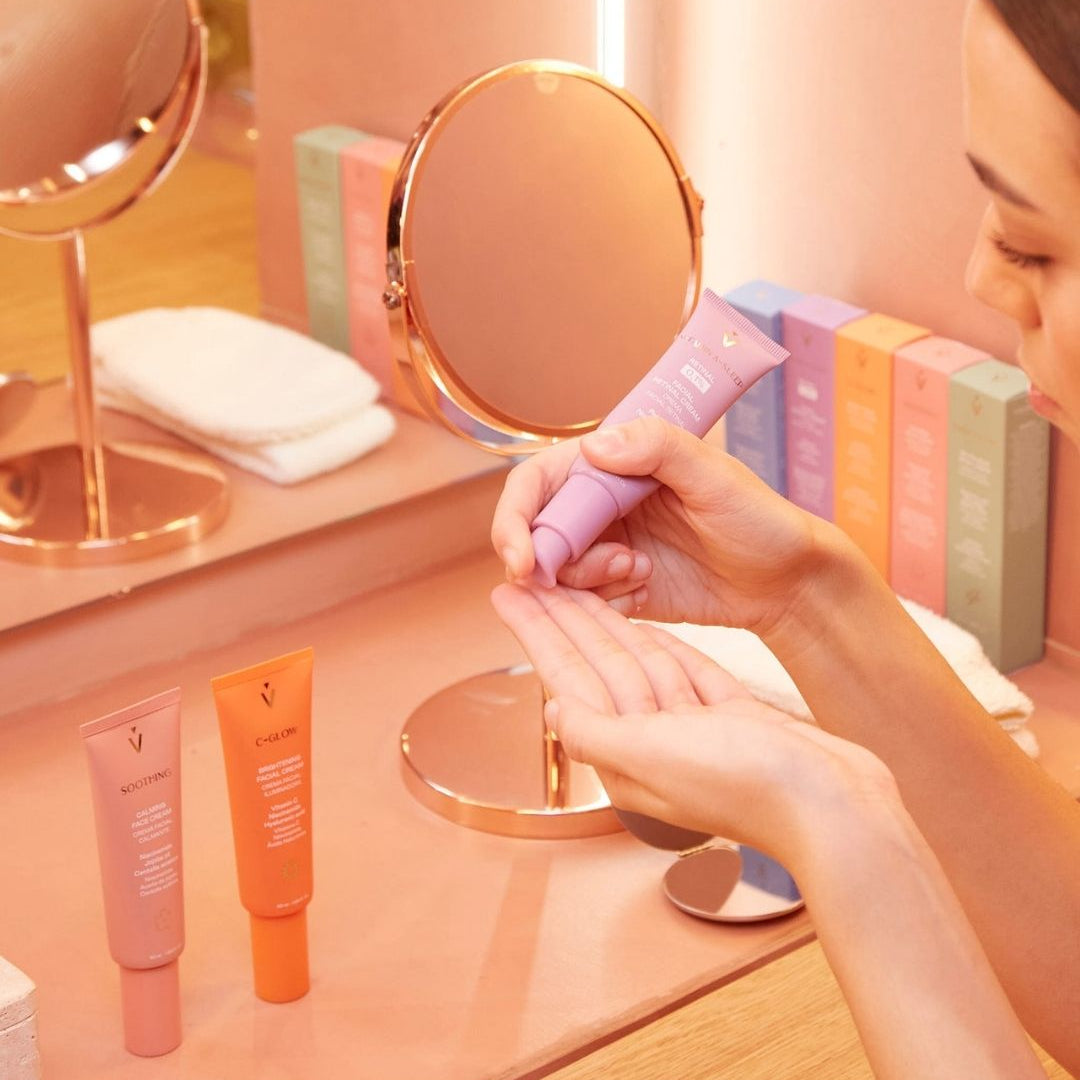 Rutina facial Skin Essentials de Valquer con 6 cremas para personalizar el cuidado de la piel