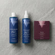 Pack Volumen y Fijación Cabello Fino Valquer: champú, acondicionador bifásico y ampollas Plis Azul