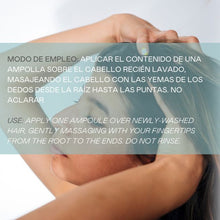 Load image into Gallery viewer, aplicar en pelo recien lavado y masajearlo
