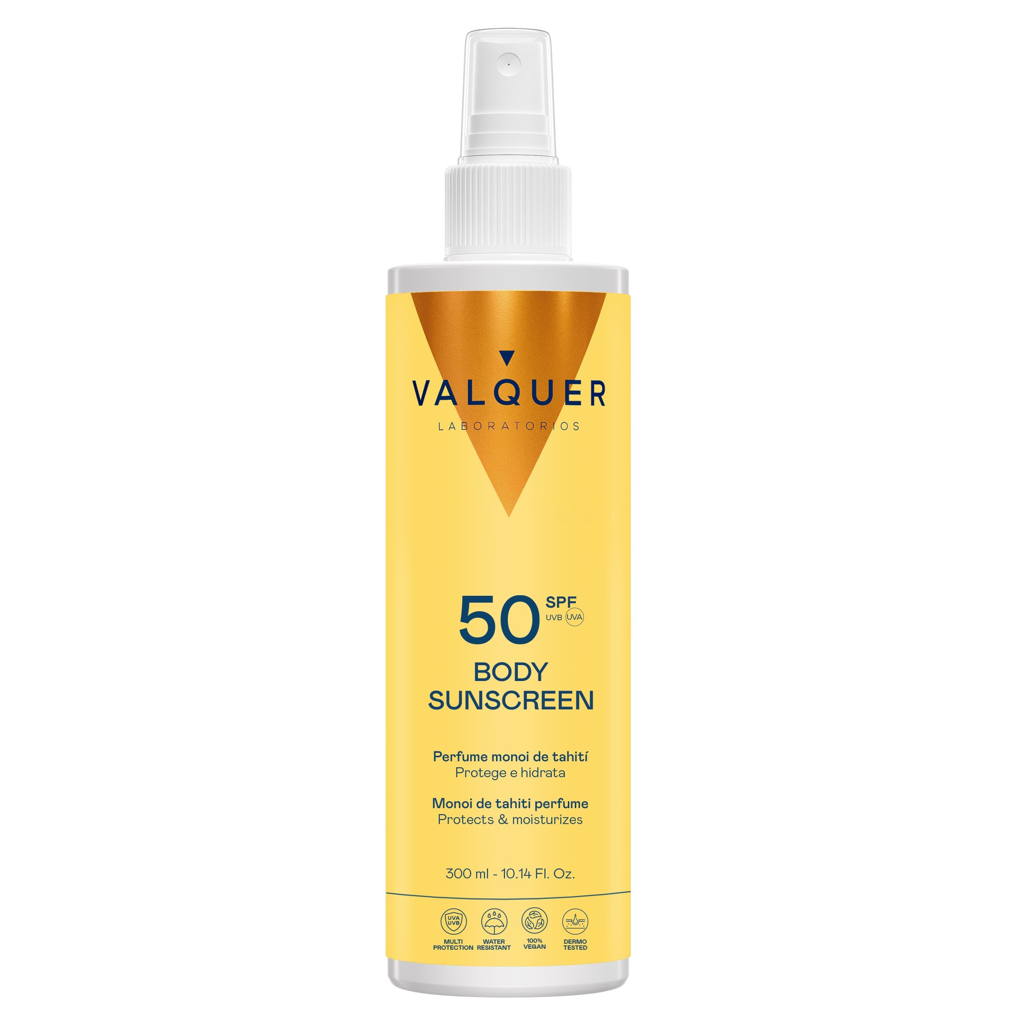 Protector Solar Corporal SPF 50 de Valquer con alta protección e hidratación para cuidar la piel frente al sol