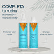 Rutina capilar con protector solar para el cabello y champú After Sun Detox de Valquer