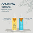 Rutina de protección solar completa con protector corporal SPF 50 y protector solar capilar de Valquer.