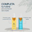 Rutina de protección solar completa Valquer: protector solar corporal SPF 50 y protector solar capilar con perfume monoi de tahití
