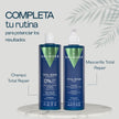 Rutina capilar Total Repair de Valquer con champú y mascarilla para completar el cuidado del cabello seco y dañado