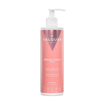 Special Curls Mask Valquer, 275 ml, con keratina vegetal y maíz para todo tipo de rizos