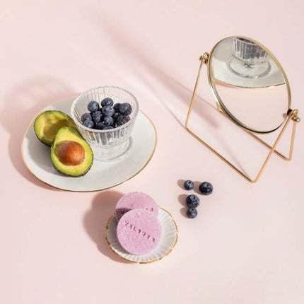 Champú sólido Luxe (extracto de arándano y aguacate) - 50 g