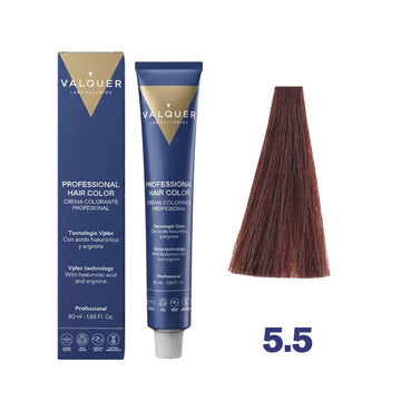 Tinte 5.5 Castaño Claro Caoba - 60 ml de Valquer.
