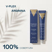 Coloración Valquer Vplex en caja y tubo con los textos V-Plex, arginina y 100 % cobertura.