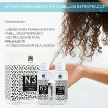 Cargar imagen en el visor de la galería, Kit para permanente Nº 3 (estropeados) - 100+100+10 ml
